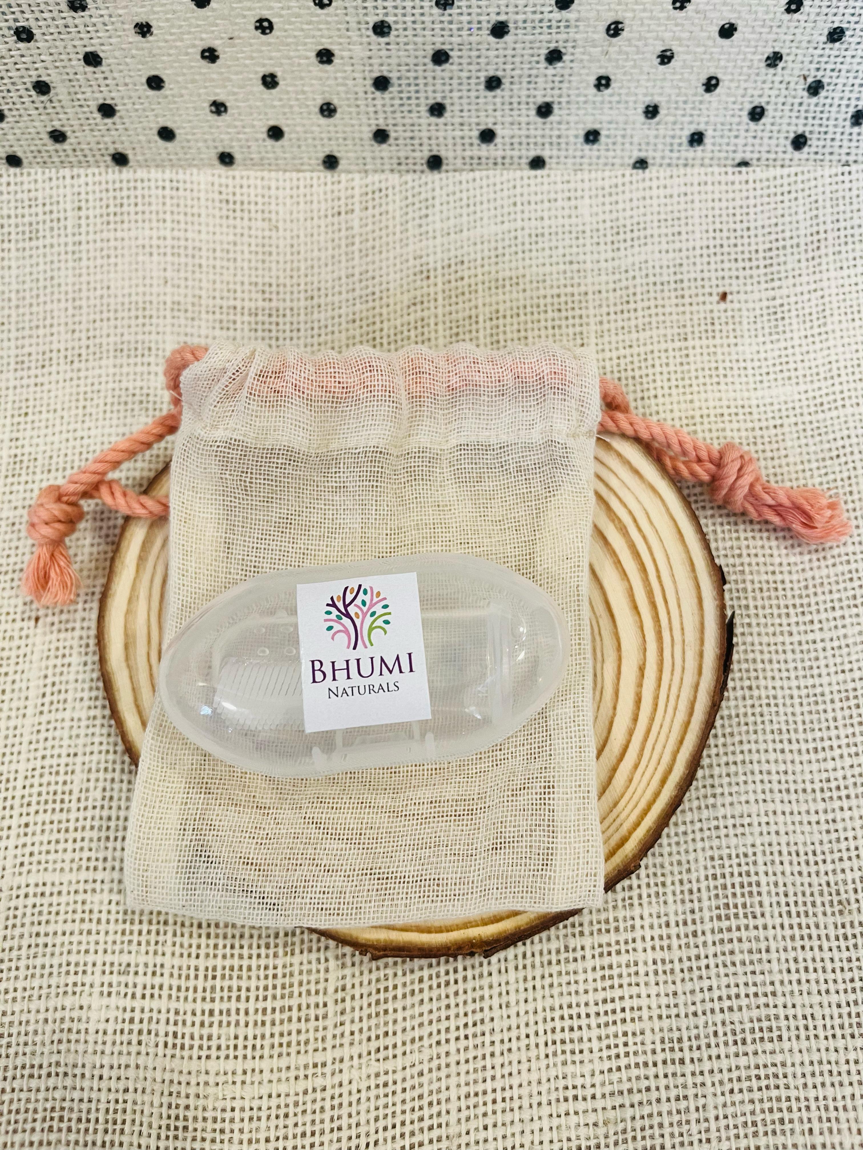 Baby Silicone Finger Brush - With Cotton Pouch- Pack of 1