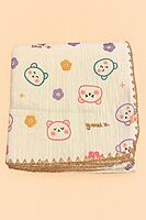 4-Layer Muslin Cotton Crinkled Blanket 100* 110cm – Assorted Designs