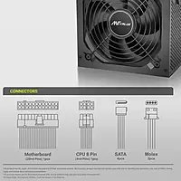 Ant Value ECO500 SMPS – 500W Power Supply Unit | ATX PSU | 1 Year Warranty