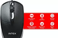 Intex Eco-6 Plus Wired Optical Mouse – USB, Ergonomic, Plug & Play Intex Eco-6 Plus Wired Optical Mouse – USB, Ergonomic, Plug & Play