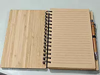 Eco friendly bamboo diary for meetings and journaling Eco friendly bamboo diary for meetings and journaling
