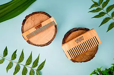 Neem pocket comb natural neem wood anti static hair comb