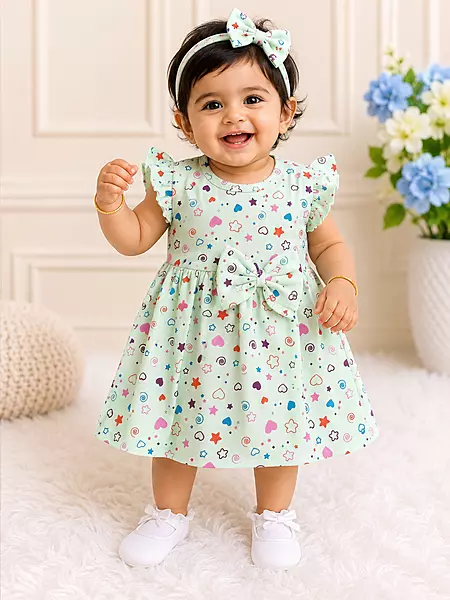 Cotton Green Little Heart Frocks