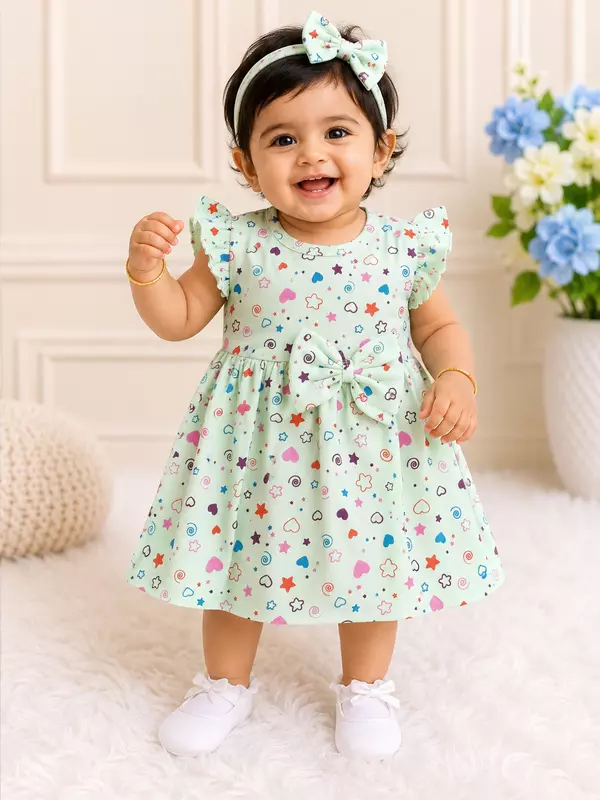Cotton Green Little Heart Frocks