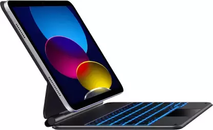Portronics PADMATE Wireless Keyboard Case for iPad (10th Gen) | Bluetooth, Magnetic Attachment, Multi-Colour Backlight, Built-in Trackpad, Ultra-Slim Foldable Design, iPadOS Shortcuts Portronics PADMATE Wireless Keyboard Case for iPad (10th Gen) | Bluetooth, Magnetic Attachment, Multi-Colour Backlight, Built-in Trackpad, Ultra-Slim Foldable Design, iPadOS Shortcuts