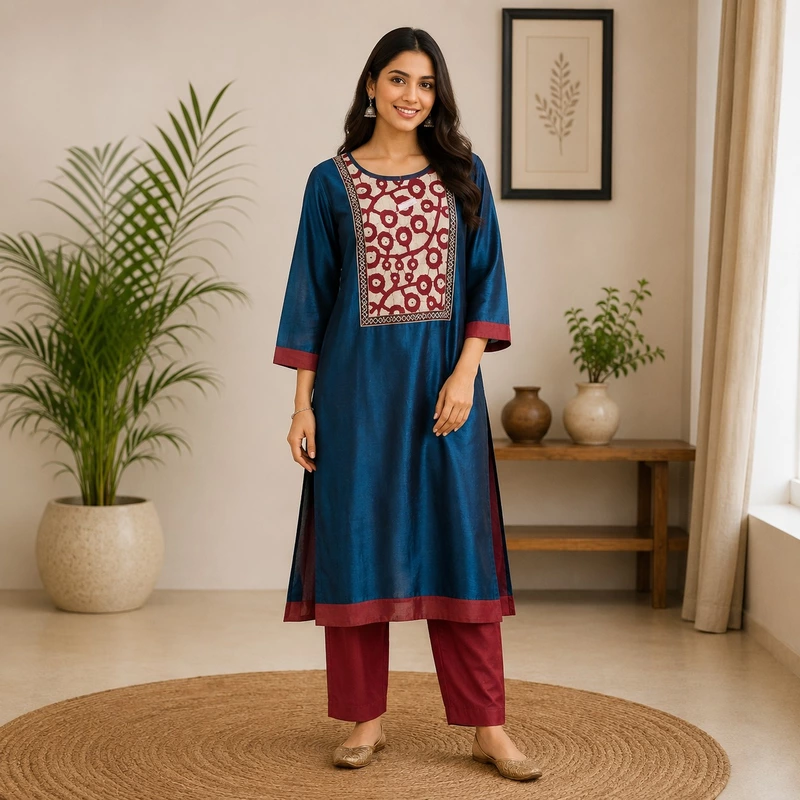 Silk Kurti 13201