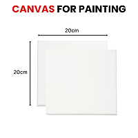 20x20cm Stretched Mini Canvas 280gsm
