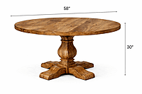 Duke Solidwood Premium Restaurant Home Dining Table