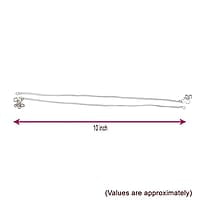 Sterling Silver Paayal Anklet | plain Design silver Kolusu for Women and Girls