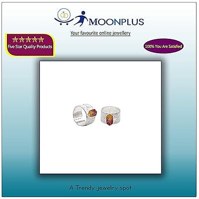 Silver Toe Ring, Metti with Red Enamel Silver Toe Ring, Metti with Red Enamel