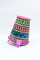 Handpainted Pattchitra Art Bucket/Balti for Decor and Serving