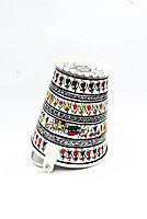 Handpainted Pattchitra Art Bucket/Balti for Decor and Serving