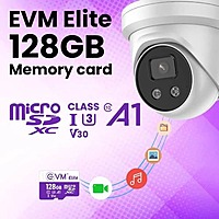 EVM Elite 128GB microSDXC Memory Card – Class 10 U3 V30 | Up to 100MB/s
