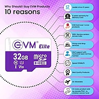 EVM Elite 32GB microSDHC Memory Card – Class 10 U1 V10 | Up to 100MB/s | 5 Years Warranty