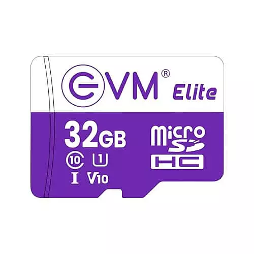 EVM Elite 32GB microSDHC Memory Card – Class 10 U1 V10 | Up to 100MB/s | 5 Years Warranty