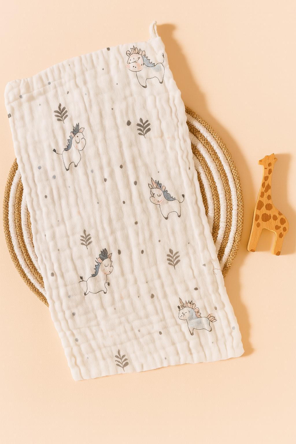 Premium Crinkled Muslin Burp Cloths (Pack of 2)