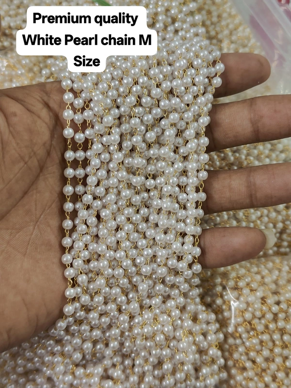 Pearl Chain Premium White