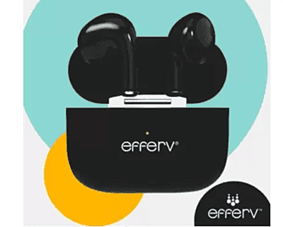 Efferv ETW-100 Wireless / Bluetooth In the Ear Headphone (With mic - Yes Black )