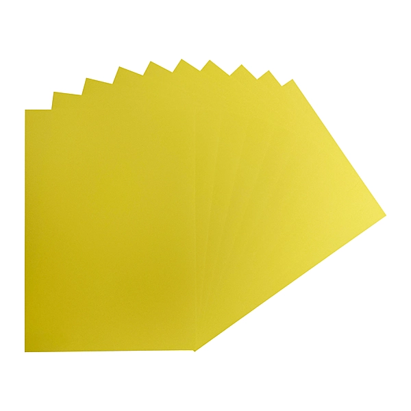 Pack of 50 A4 Light Yellow Coloured Card 160gsm Sheets