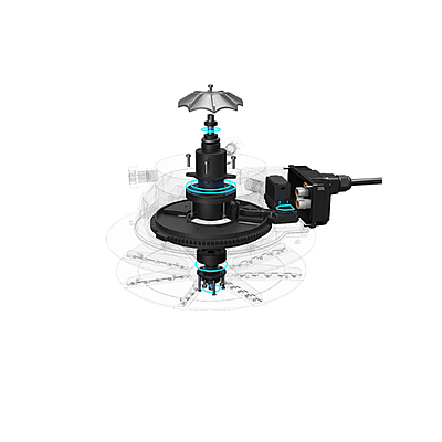 Detailed view of the precision-fit mounting architecture for EFT E610M and E610P drone frames Detailed view of the precision-fit mounting architecture for EFT E610M and E610P drone frames