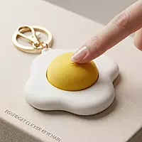 Omelette Clicker Keychain