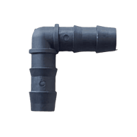 Elbow Barbed Connector / 16 mm(Black)