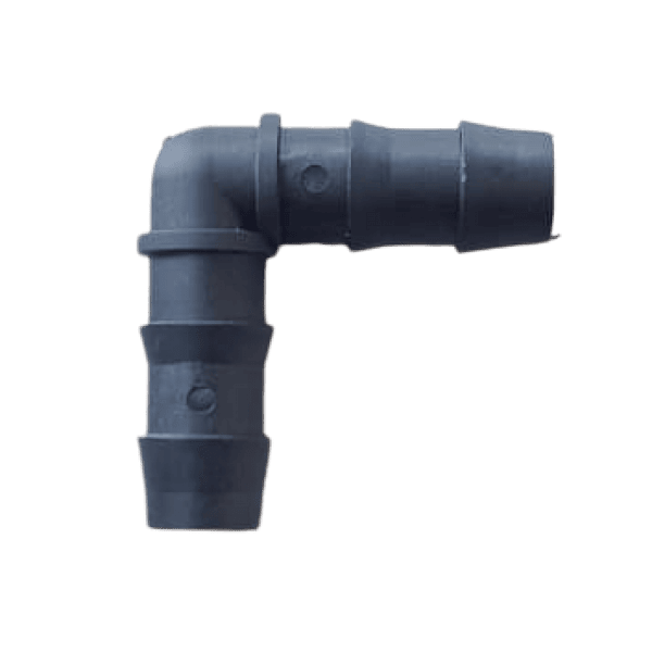 Elbow Barbed Connector / 16 mm(Black)