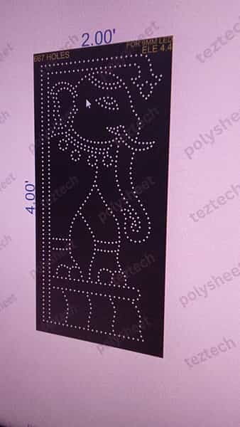 ELE4.4 ELEPHANT 1 PART 4X2 FEET 667 HOLES