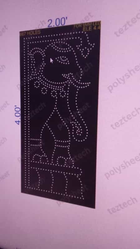 ELE4.4 ELEPHANT 1 PART 4X2 FEET 667 HOLES
