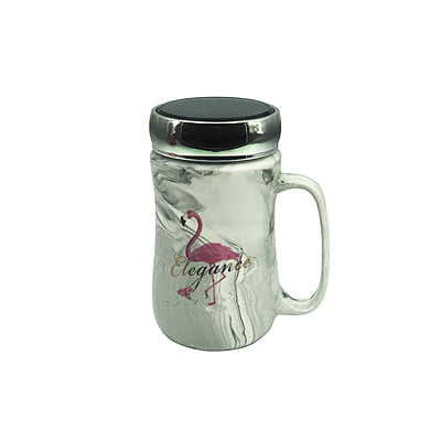 Flamingo Marble Mirror Cup Flamingo Marble Mirror Cup