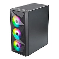 Ant Esports Elite 1200 ARGB ATX Mid Tower Case – Tempered Glass | ARGB Fans | USB Type-C
