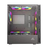Ant Esports Elite 1200 ARGB ATX Mid Tower Case – Tempered Glass | ARGB Fans | USB Type-C