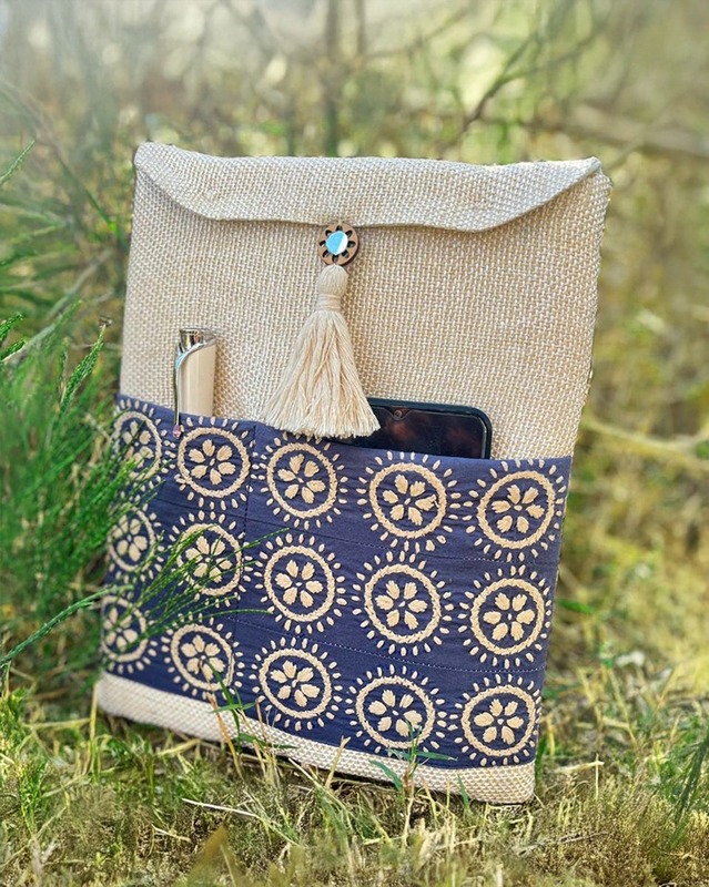 Embroidered Chikankari iPad Sleeve