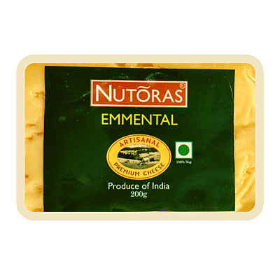 Nutoras Cheese Emmental Block 200g Nutoras Cheese Emmental Block 200g