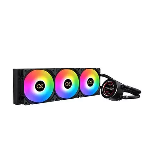 Xigmatek Frozr-O II 360 ARGB CPU Liquid Cooler – 360mm AIO | LCD | Black