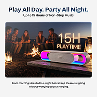 EVM BTS-205 EnBar GlowX Bluetooth Speaker - White