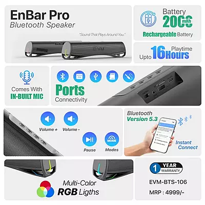 SPEAKER EVM ENBAR PRO BTS-106 24W