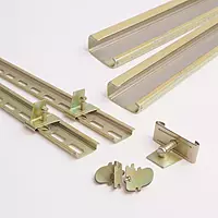Metal DIN Rail Mount Terminal Blocks End Stopper Screw Type Clamp (1 qty)