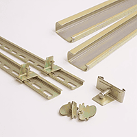 Metal DIN Rail Mount Terminal Blocks End Stopper Screw Type Clamp (1 qty)