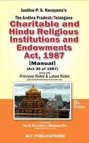 The Andhra Pradesh / Telangana Charitable and Religious Institutions and Endowments Act 1987 ( Manual )_2983