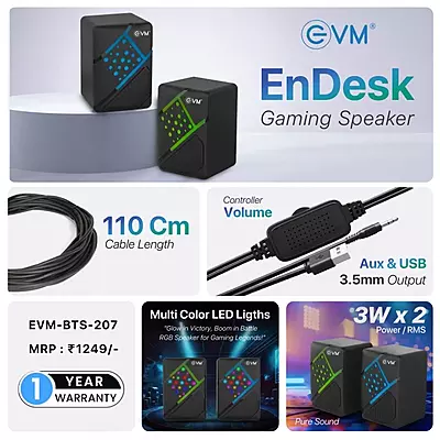 SPEAKER EVM ENDESK 2.0 GAMING BTS-207 SPEAKER EVM ENDESK 2.0 GAMING BTS-207