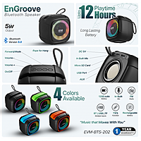 EVM BTS-202 EnGroove Bluetooth Speaker - Black