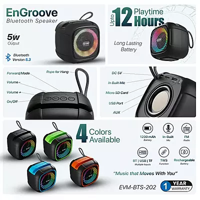 SPEAKER EVM BT ENGROOVE 5W BTS-202