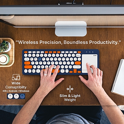 EVM WIRELESS KEYBOARD WITH TOUCHPAD ENMAGICA - WLK-027 EVM WIRELESS KEYBOARD WITH TOUCHPAD ENMAGICA - WLK-027