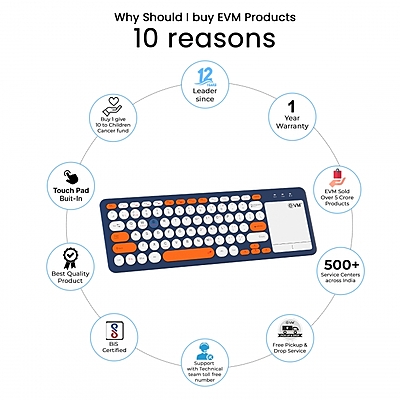 EVM WIRELESS KEYBOARD WITH TOUCHPAD ENMAGICA - WLK-027 EVM WIRELESS KEYBOARD WITH TOUCHPAD ENMAGICA - WLK-027