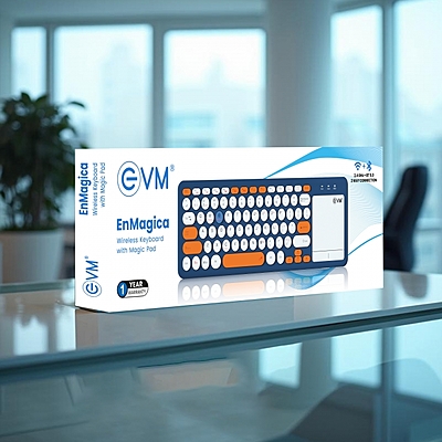 EVM WIRELESS KEYBOARD WITH TOUCHPAD ENMAGICA - WLK-027 EVM WIRELESS KEYBOARD WITH TOUCHPAD ENMAGICA - WLK-027