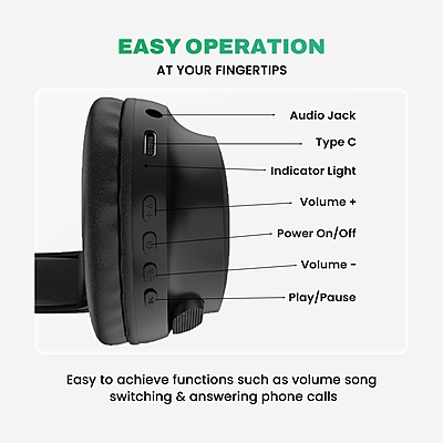 WIRELESS HEADPHONE EVM WHF-01 BLACK