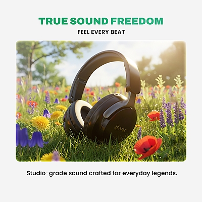 WIRELESS HEADPHONE EVM WHF-01 BLACK