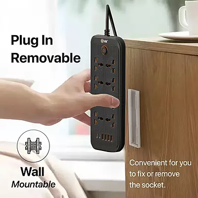 SURGE PROTECTOR EVM 8SKT-4USB-2C PIN ENSURGE-03