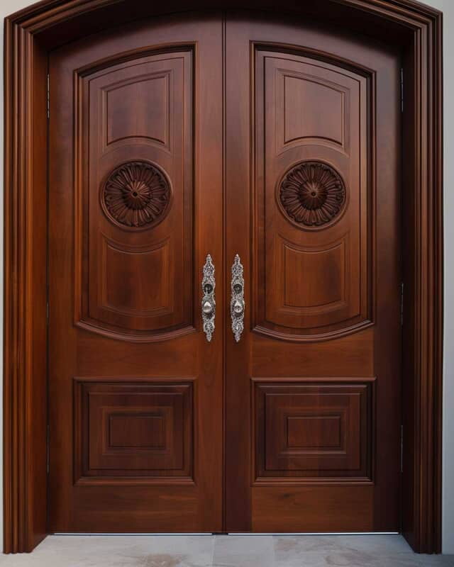 Majestic Splendor: 3D HDHMR Double Door with Exquisite Deco Paint Majestic Splendor: 3D HDHMR Double Door with Exquisite Deco Paint